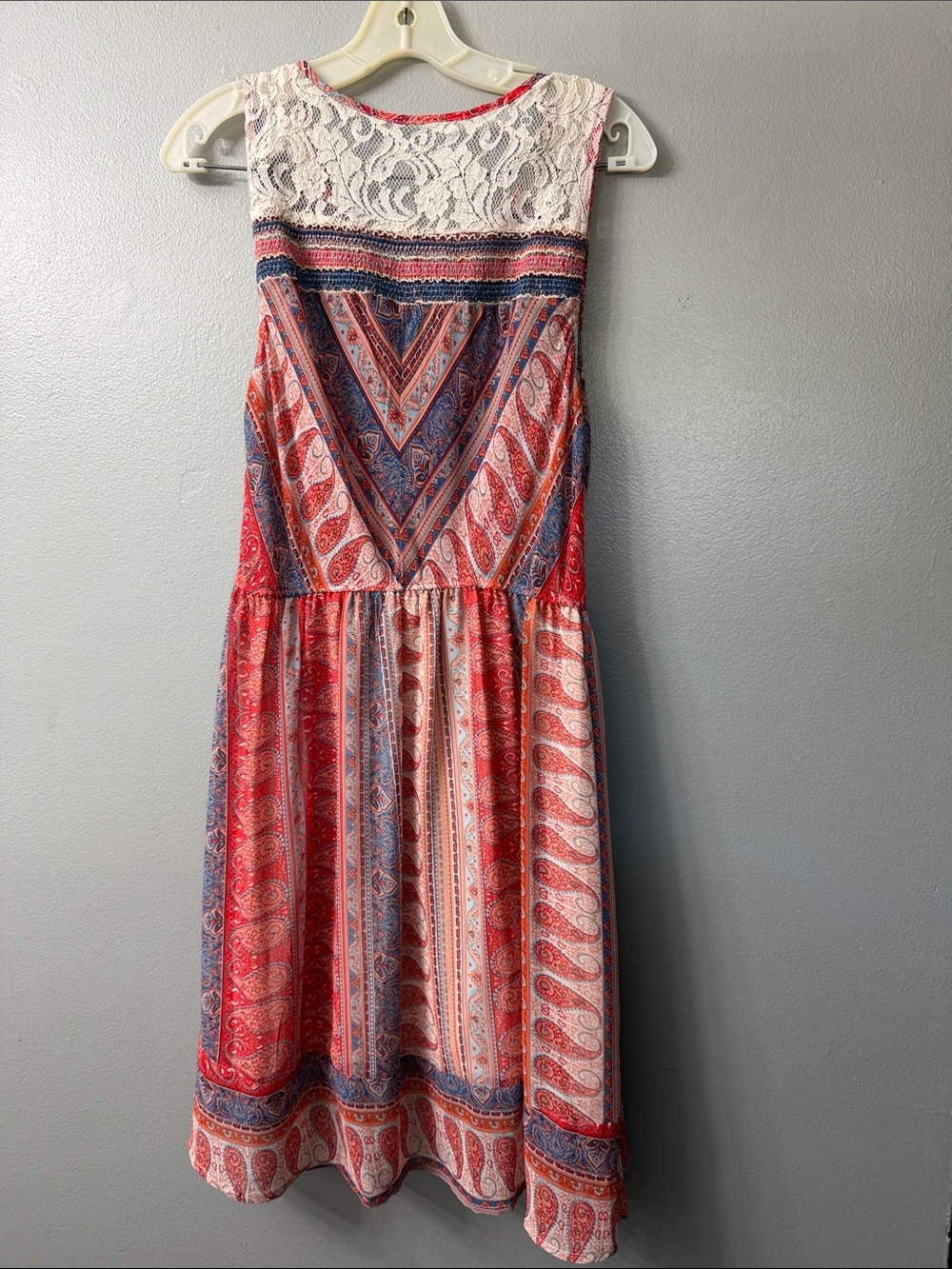 Miss Me Womens Large Paisley lace Dress - Picture 2 of 5